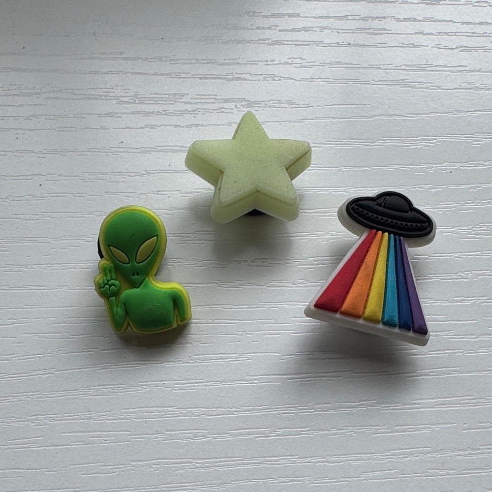 Alien, Space, UFO Crocs Jibbitz Charm Set of 3